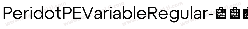 PeridotPEVariableRegular字体转换