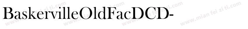 BaskervilleOldFacDCD字体转换
