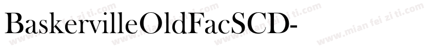 BaskervilleOldFacSCD字体转换