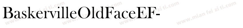 BaskervilleOldFaceEF字体转换