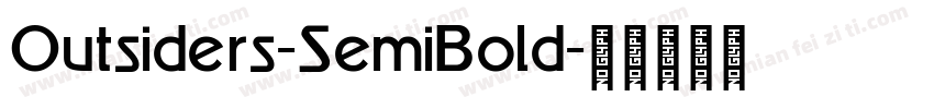 Outsiders-SemiBold字体转换