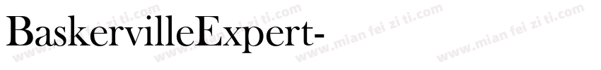 BaskervilleExpert字体转换