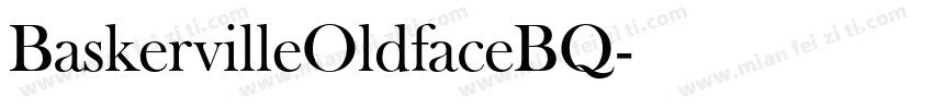 BaskervilleOldfaceBQ字体转换
