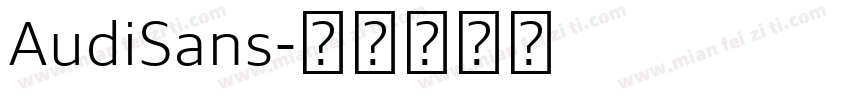 AudiSans字体转换