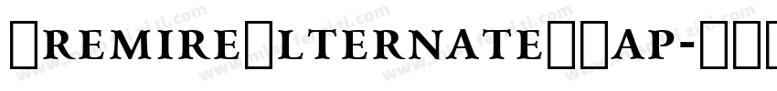 PremireAlternateSCap字体转换