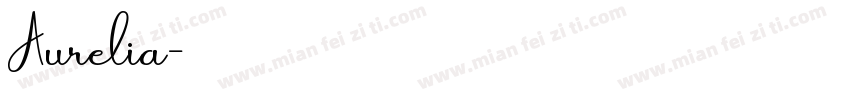 Aurelia字体转换