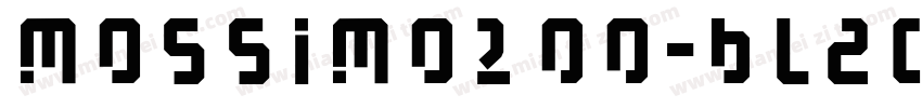 Mossimo200-Black字体转换