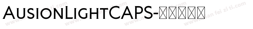 AusionLightCAPS字体转换