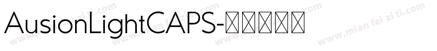 AusionLightCAPS字体转换