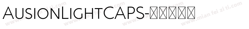 AusionLightCAPS字体转换