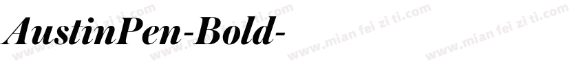 AustinPen-Bold字体转换