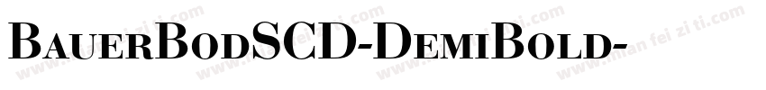 BauerBodSCD-DemiBold字体转换