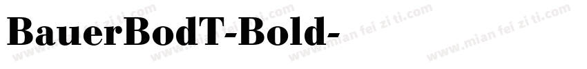 BauerBodT-Bold字体转换