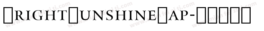 BrightSunshineCap字体转换