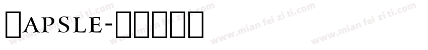 Capsle字体转换