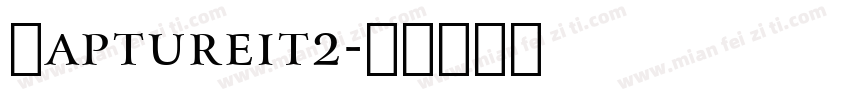 Captureit2字体转换