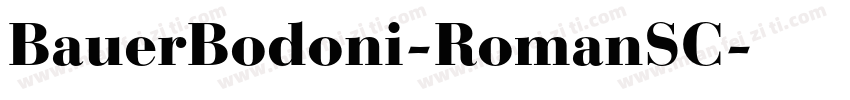 BauerBodoni-RomanSC字体转换