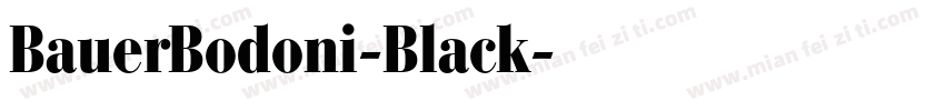 BauerBodoni-Black字体转换