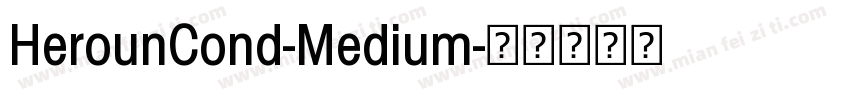 HerounCond-Medium字体转换