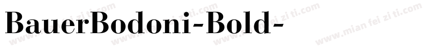 BauerBodoni-Bold字体转换