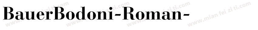 BauerBodoni-Roman字体转换