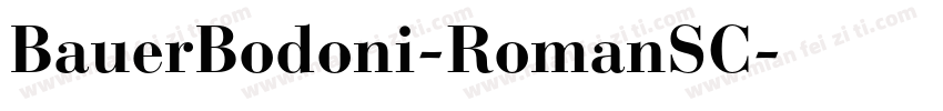 BauerBodoni-RomanSC字体转换
