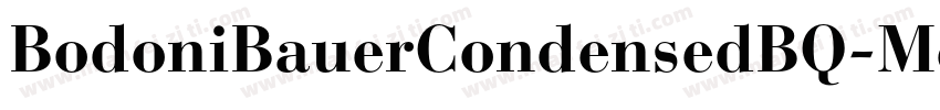 BodoniBauerCondensedBQ-Medium字体转换