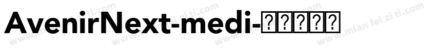 AvenirNext-medi字体转换