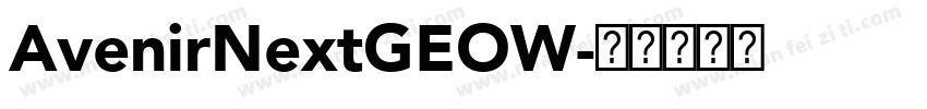AvenirNextGEOW字体转换