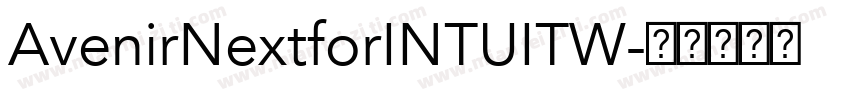 AvenirNextforINTUITW字体转换