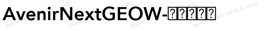 AvenirNextGEOW字体转换