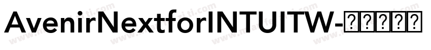 AvenirNextforINTUITW字体转换