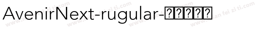 AvenirNext-rugular字体转换