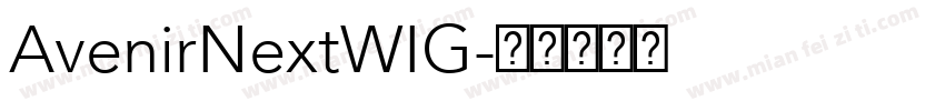 AvenirNextWIG字体转换
