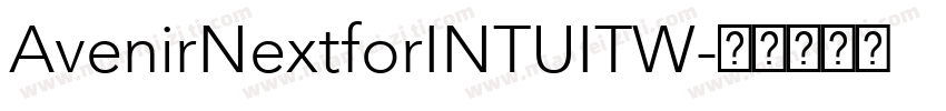 AvenirNextforINTUITW字体转换