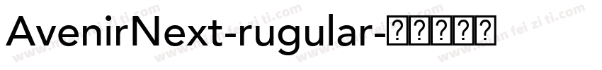 AvenirNext-rugular字体转换