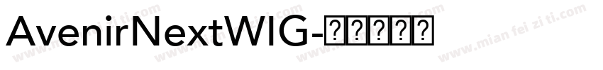 AvenirNextWIG字体转换