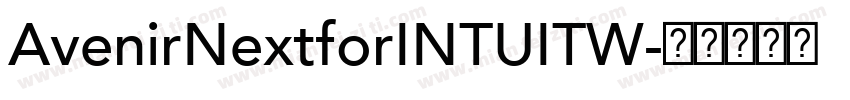AvenirNextforINTUITW字体转换