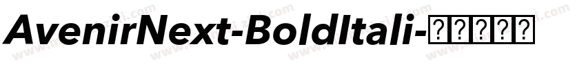 AvenirNext-BoldItali字体转换