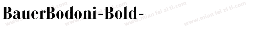BauerBodoni-Bold字体转换
