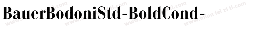 BauerBodoniStd-BoldCond字体转换