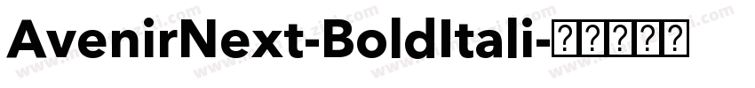 AvenirNext-BoldItali字体转换