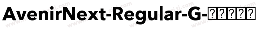 AvenirNext-Regular-G字体转换