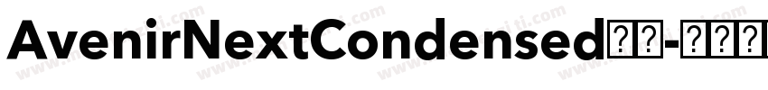 AvenirNextCondensed系列字体转换