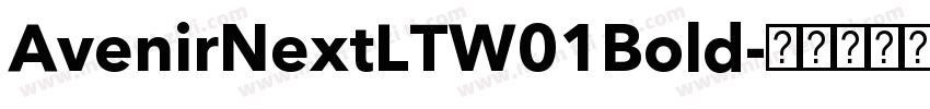 AvenirNextLTW01Bold字体转换