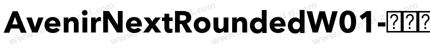 AvenirNextRoundedW01字体转换