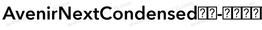 AvenirNextCondensed系列字体转换