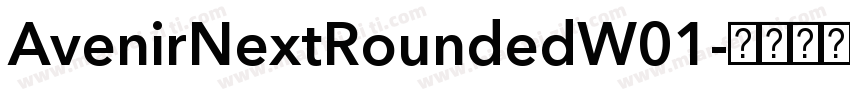 AvenirNextRoundedW01字体转换