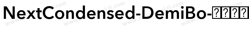 NextCondensed-DemiBo字体转换