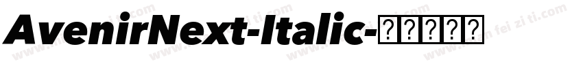 AvenirNext-Italic字体转换